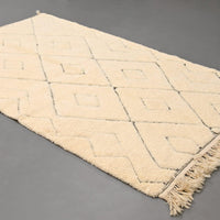 Thumbnail for Authentic Beni Ourain Rug 4.9 x 8.2 feet / 151 x 250 cm - Ettilux Home