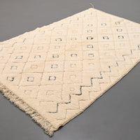 Thumbnail for Authentic Beni Ourain Rug 5 x 8 feet / 153 x 246 cm - Ettilux Home