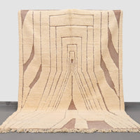 Thumbnail for Authentic Beni Ourain Rug 6.9 x 10.3 feet / 213 x 315 cm - Ettilux Home