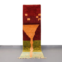 Thumbnail for Moroccan Vintage Runner Rug 2.4 x 8.3 feet / 71 x 255 cm - Ettilux Home