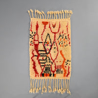 Thumbnail for One of a Kind Wool Moroccan Small Rug 2 x 3.1 Feet / 64 x 97 cm - Ettilux Home