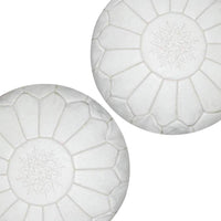 Thumbnail for set of 2 Genuine Leather Poufs - Ettilux Home